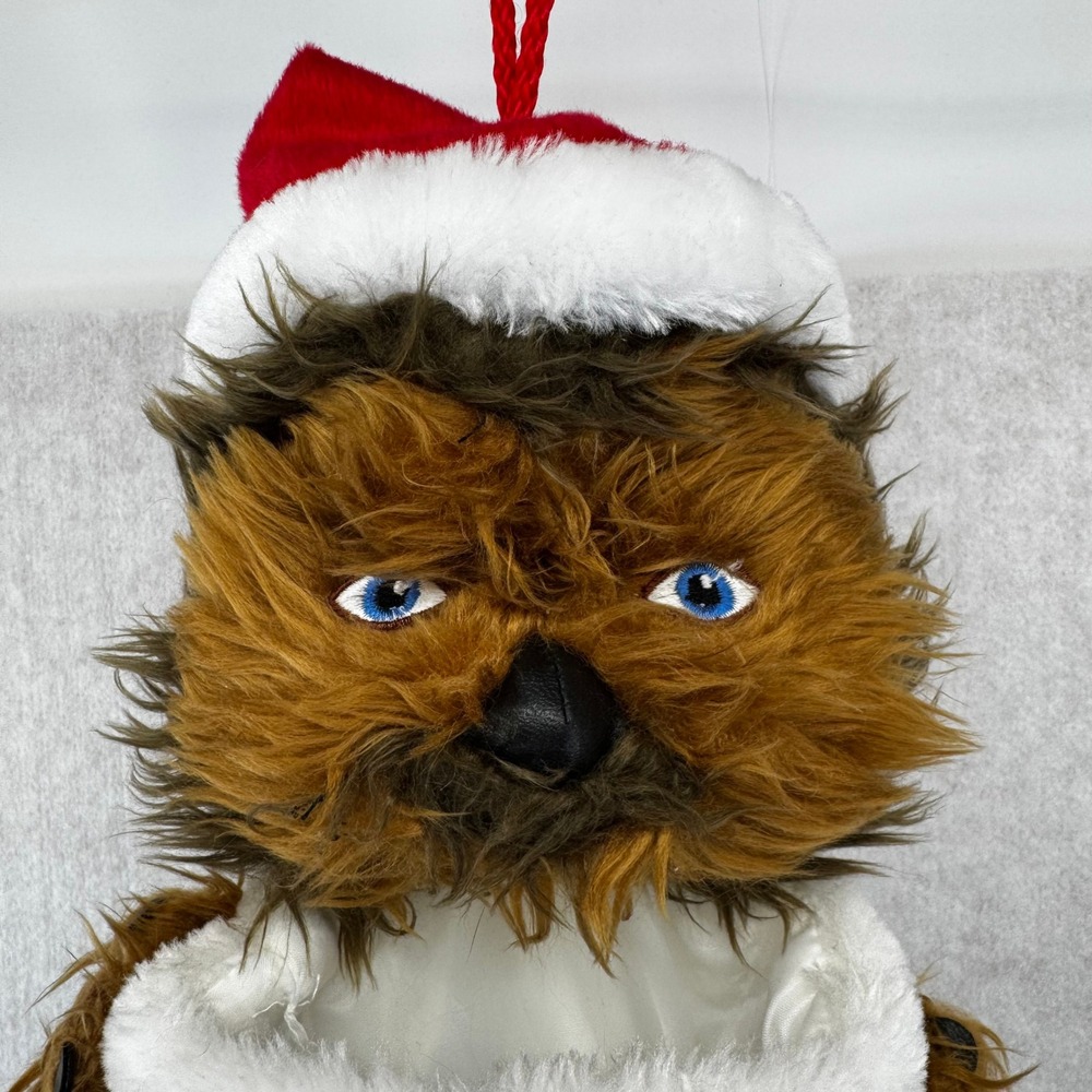 Vtg Star Wars Chewbacca Christmas Stocking Lucasfilm Plush Wookiee Santa Hat 18" - Picture 2 of 10